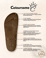 COLOURSOME Heritage — Premium Leather Two-Strap Comfort Sandal | Brown