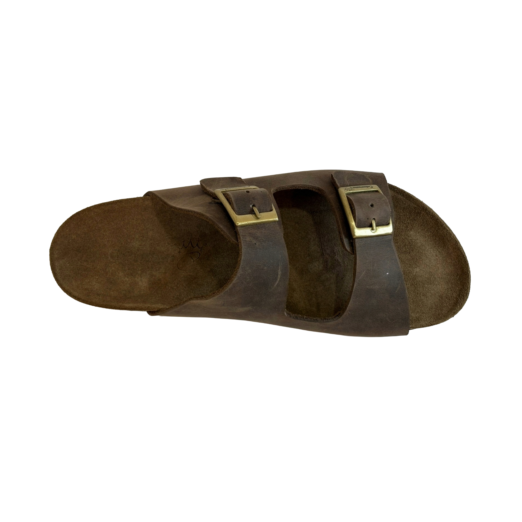 COLOURSOME Heritage — Premium Leather Two-Strap Comfort Sandal | Brown