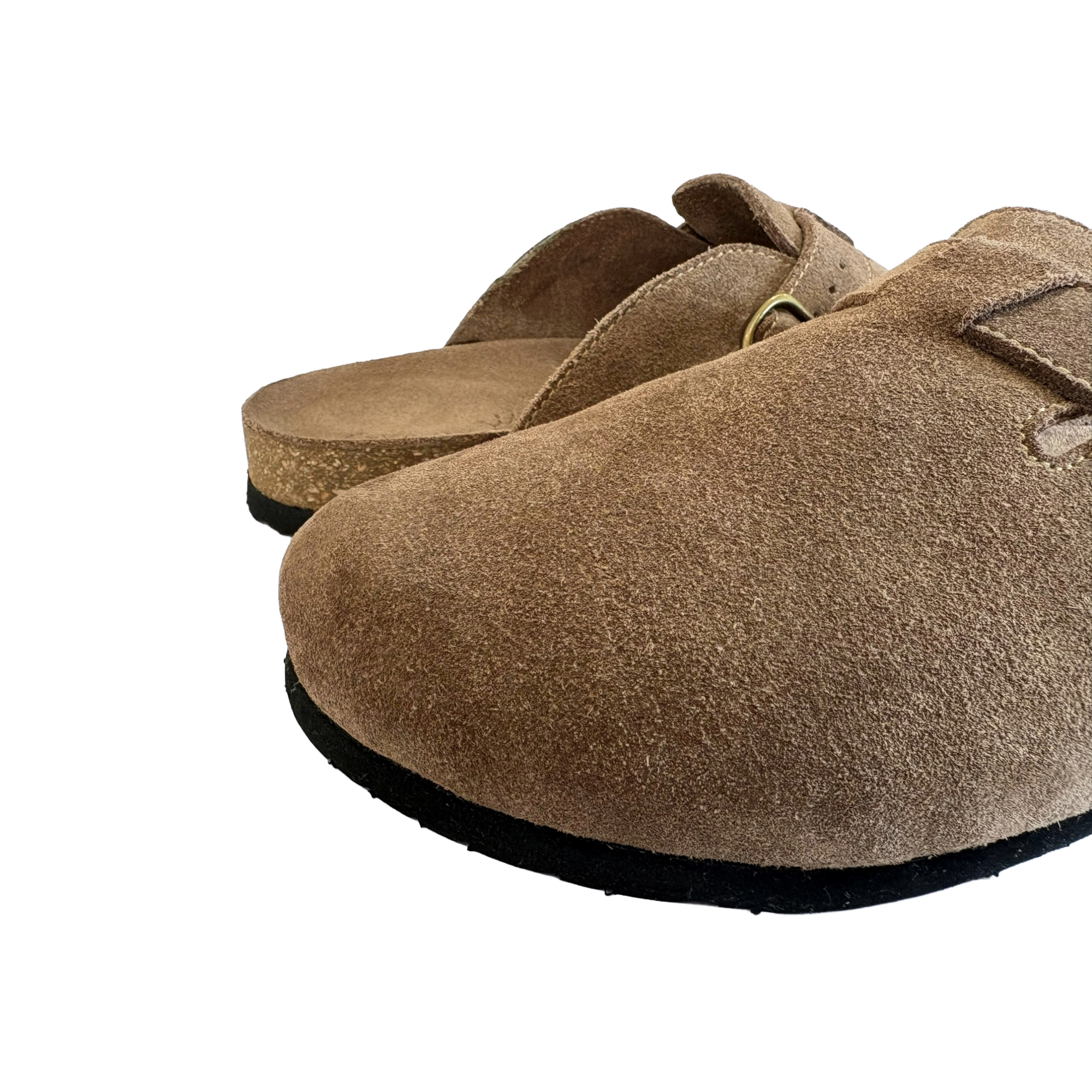 COLOURSOME Prime — Premium Suede Leather Comfort Clog | Brown