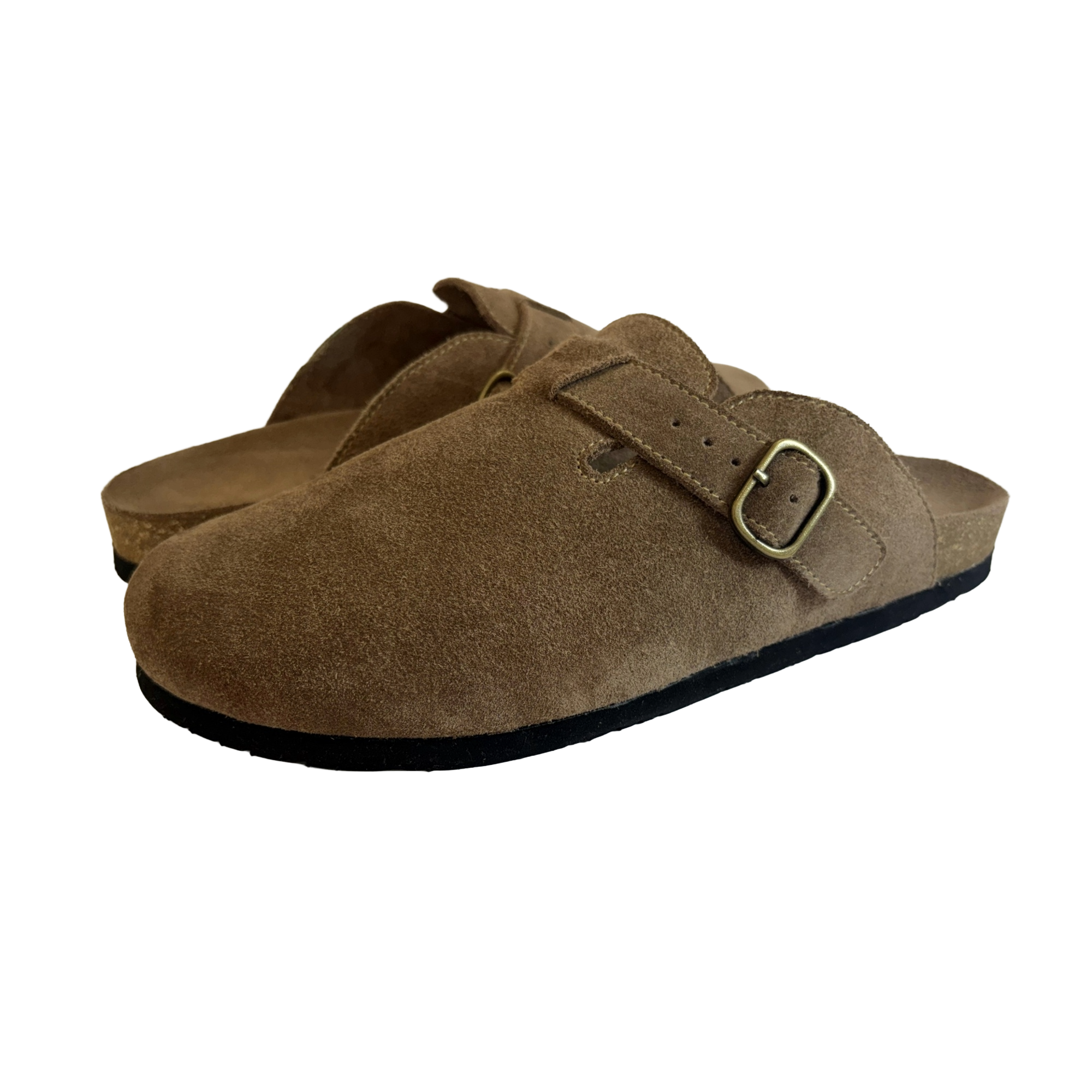COLOURSOME Prime — Premium Suede Leather Comfort Clog | Brown