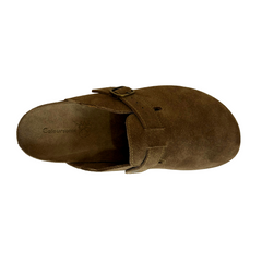 COLOURSOME Prime — Premium Suede Leather Comfort Clog | Brown